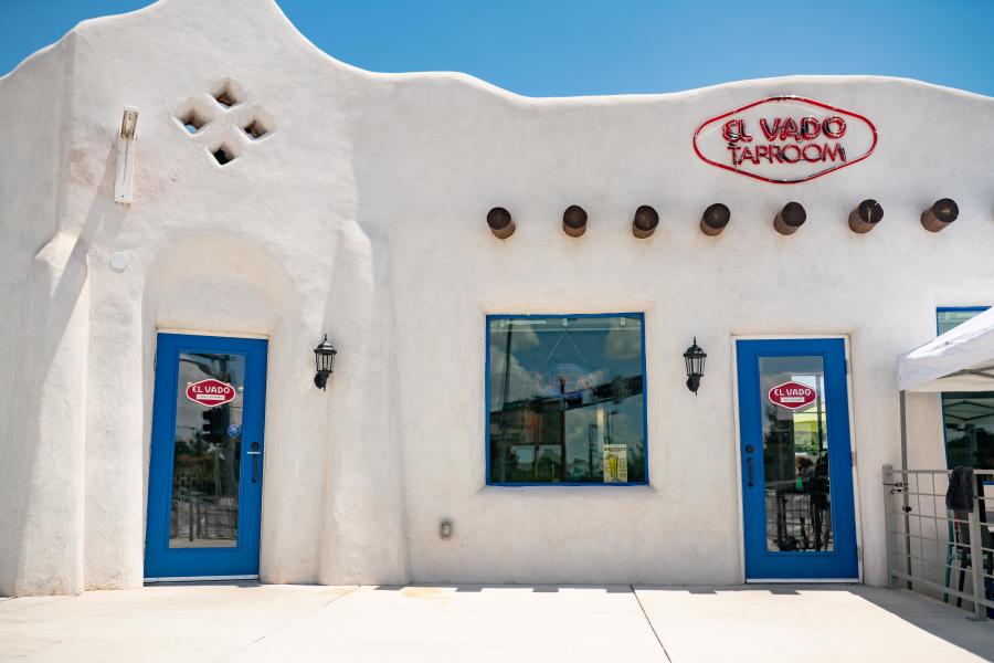 Image of the exterior of El Vado Taproom at the El Vado Motel