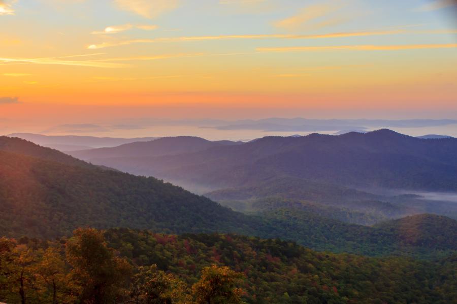 Early Fall View from Pisgah Inn