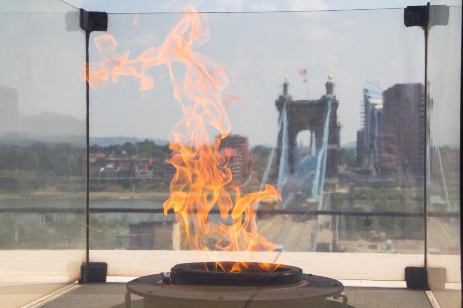 Eternal Flame at Freedom Center (photo: Ronald M. Salerno)