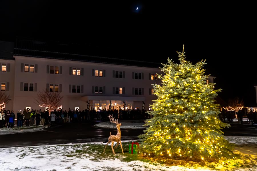 Tree Lighting Ceremony at The Lake House, by Behind the Social