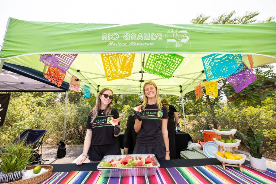 A few members of Rio Grande Restaurant tabling at the FoCo Fondo