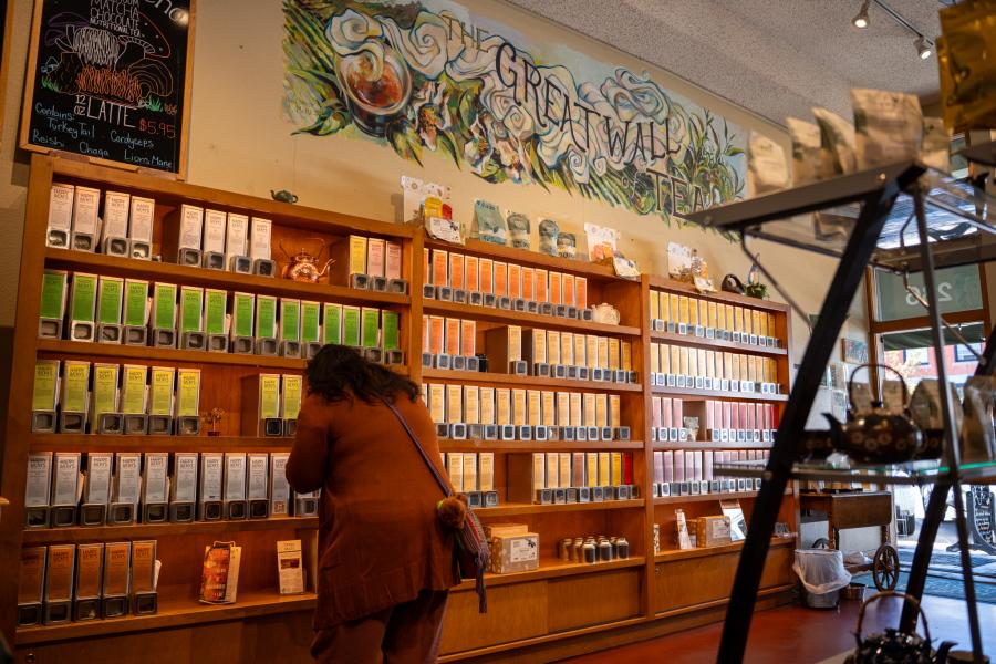 Happy Lucky's tea wall