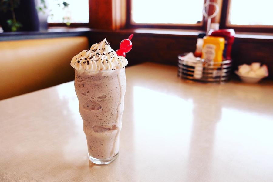 Oreo Shake at Hall's Original Drive-In