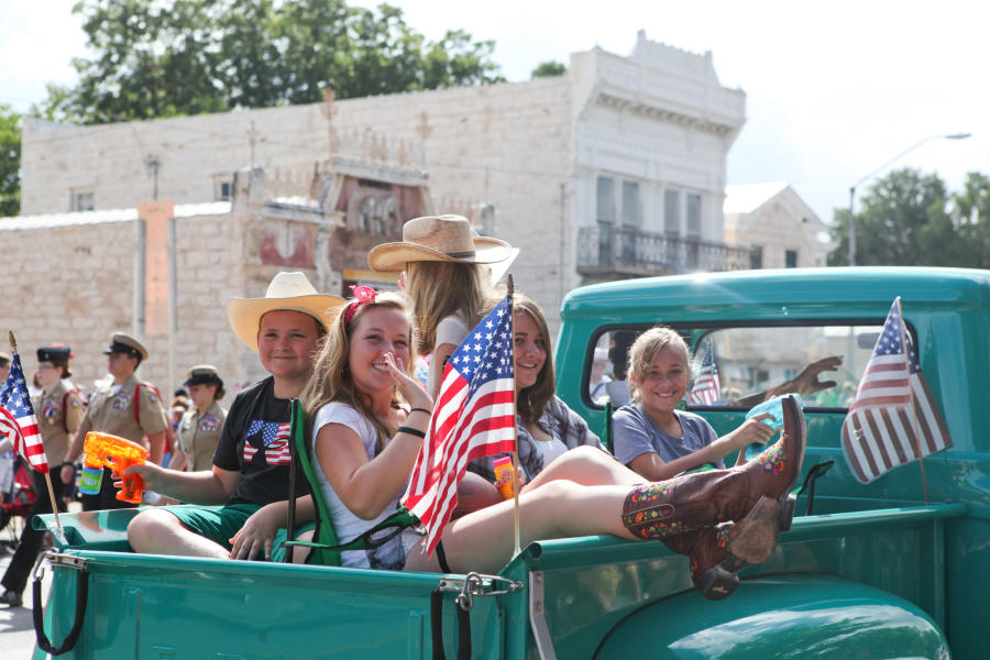 Children in Main Street July 4th Parade