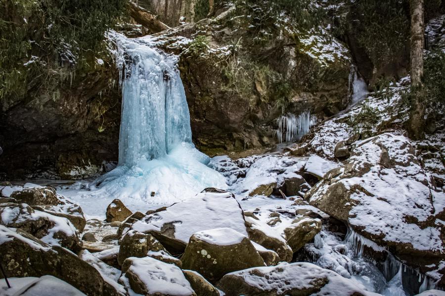 frozen falls