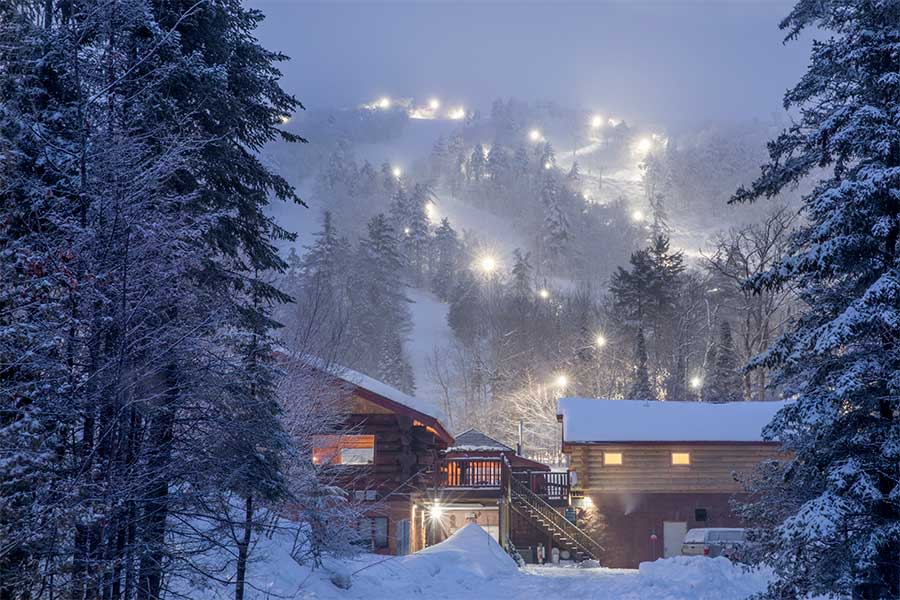 Night skiing at Mount Bohemia Ski Resort