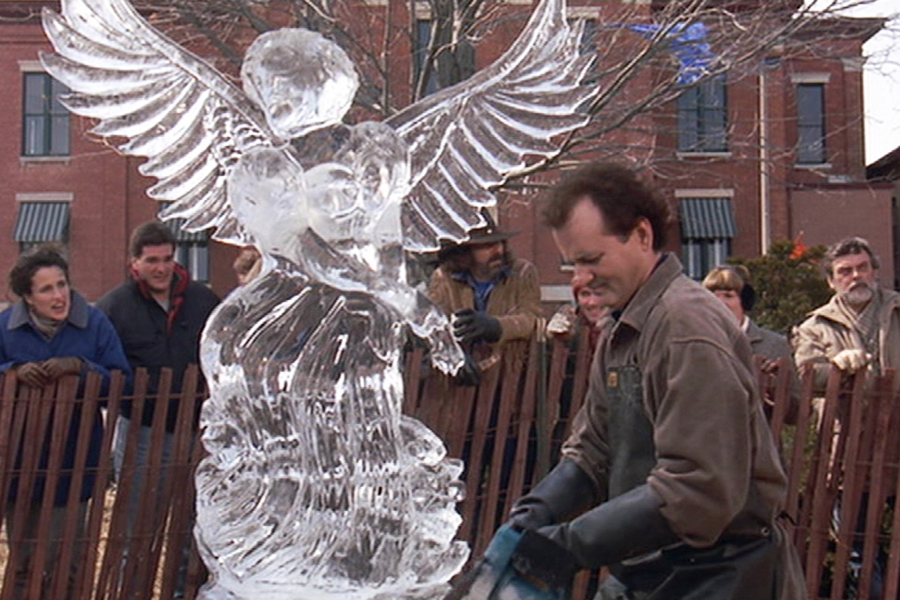 Groundhog Day Ice Sculpture