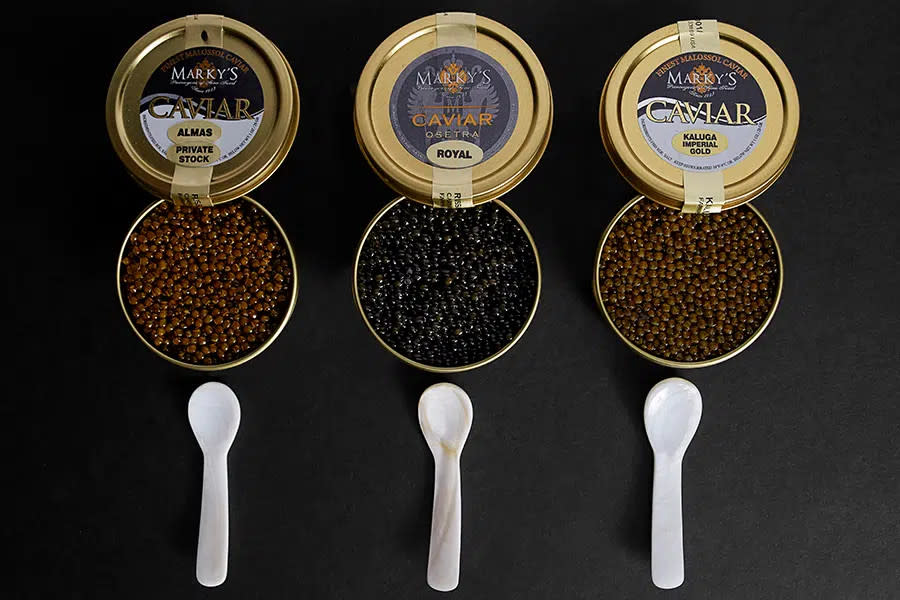 Caviar comes from all over the world