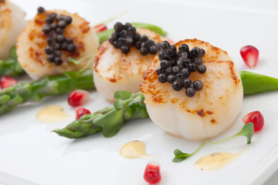 Caviar is a decadent topping for a wide variety of seafood