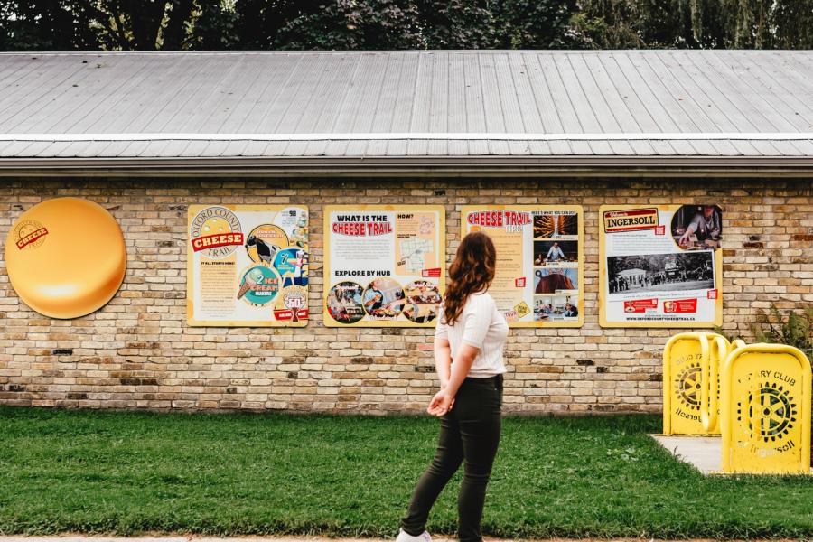 Woman at the Ingersoll Cheese Museum