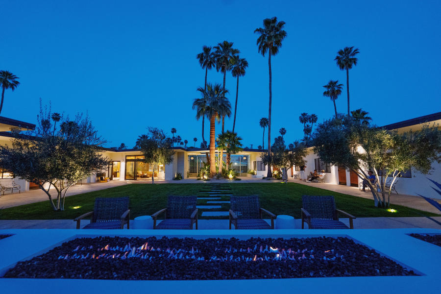 exterior of azure sky in Palm Springs