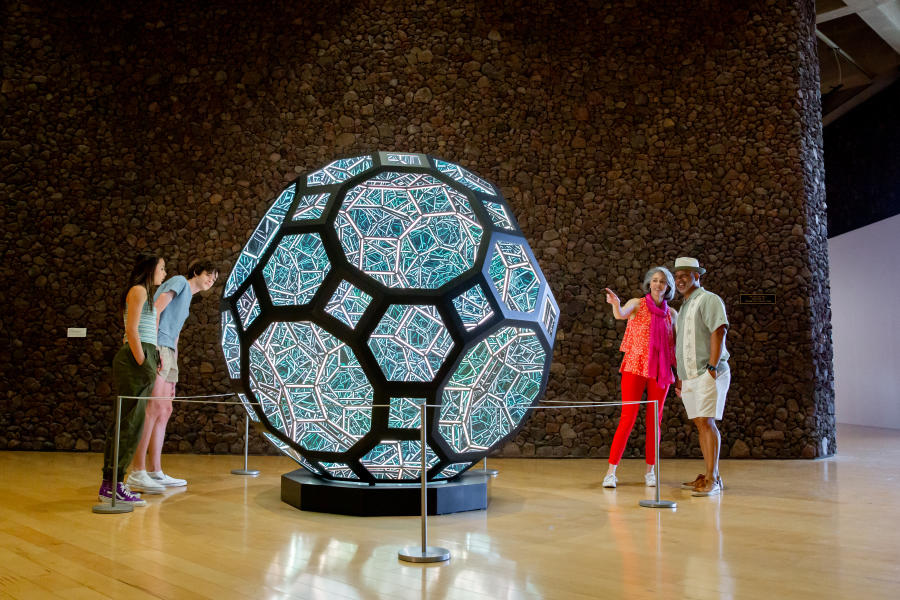 Palm Springs Art Museum Interior with guests.