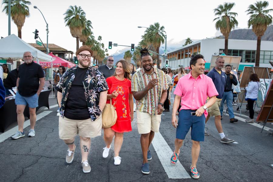 Group of Friends at VillageFest Street Fair