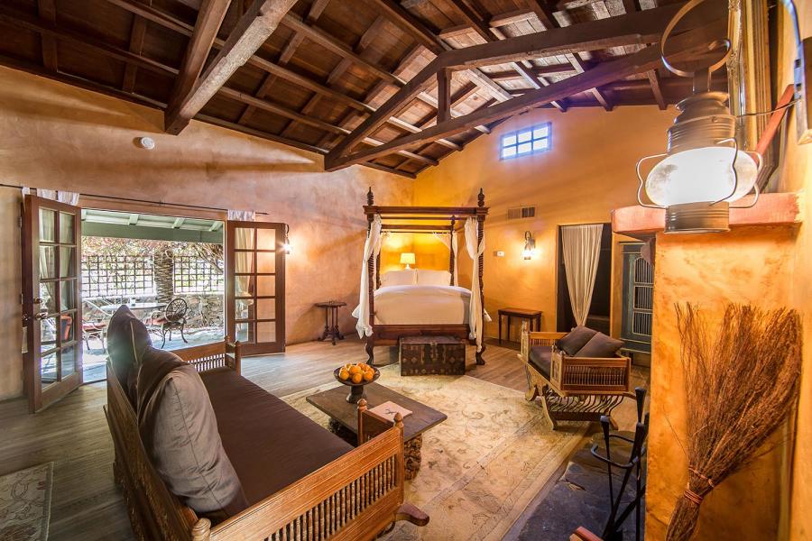Bedroom at the Korakia Pensione in Palm Springs