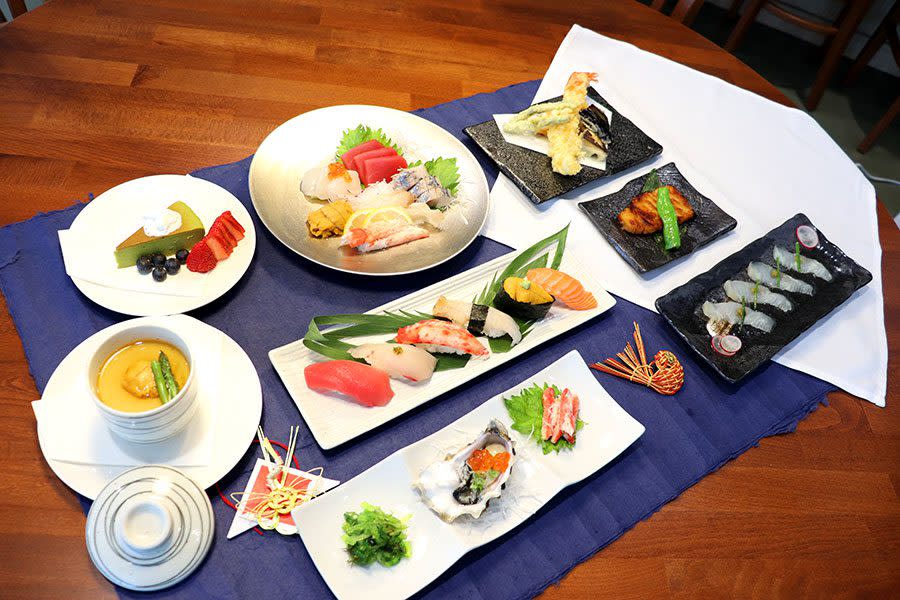 Taka Shin dishes