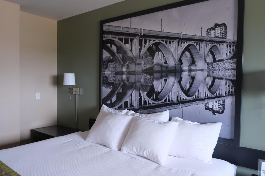 Super 8 Saskatoon headboard