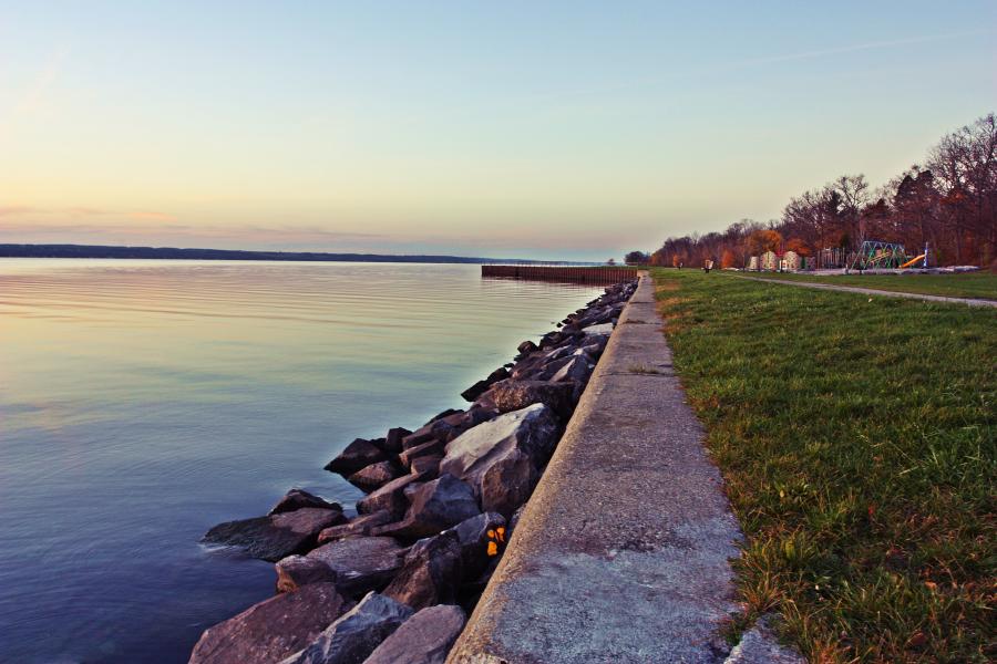 Sampson Beach fall