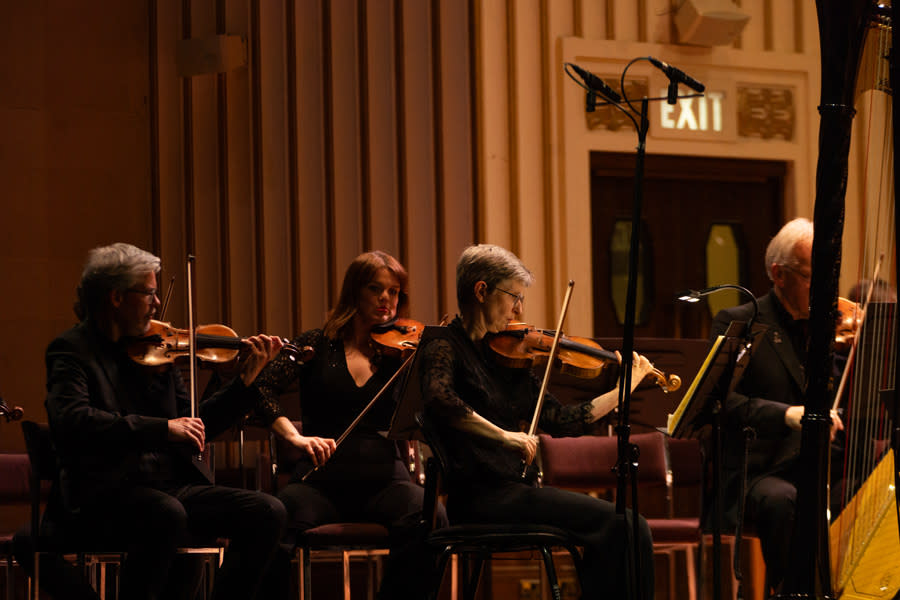 BBC NOW musicians playing violins