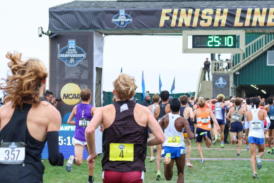 NCAA Division III championship race at LaVern Gibson Championship Cross Country Course