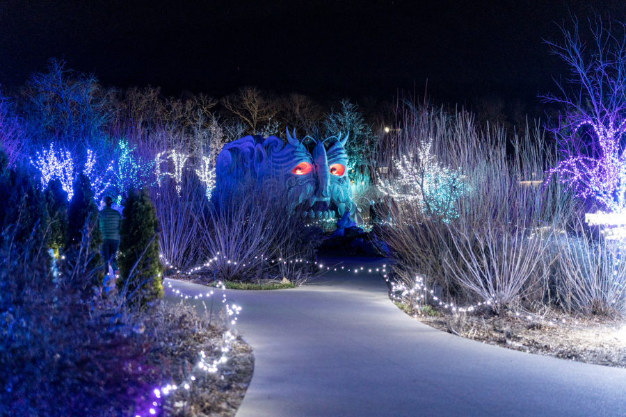 The Garden of Lights at the Tulsa Botanic Garden