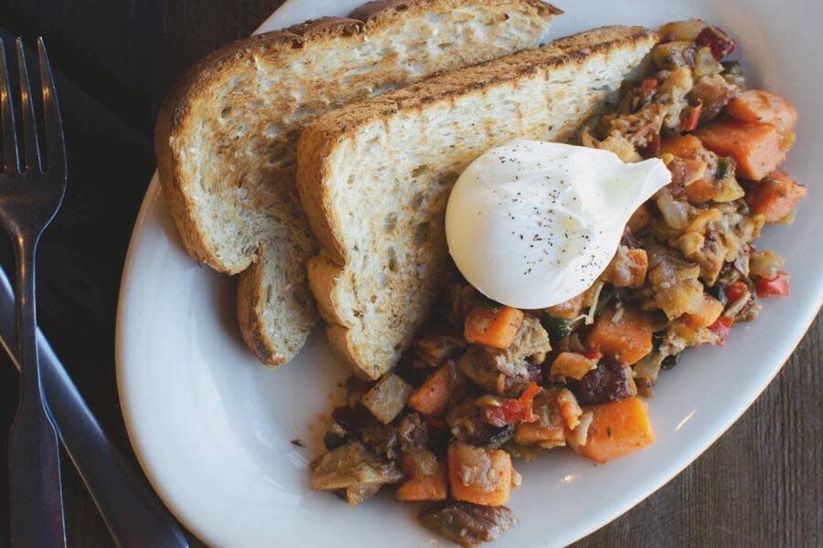 Brunch plate at Bramble in Tulsa, OK.