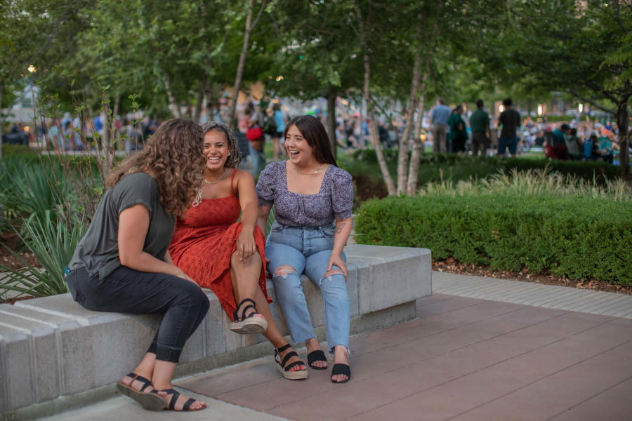 Women at the Guthrie Green