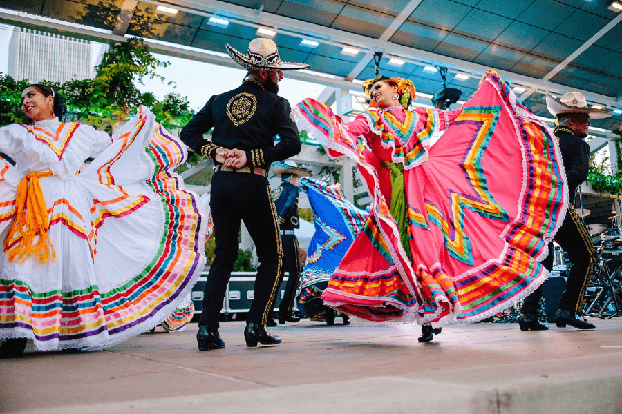 Dancers perform at Festival Americas