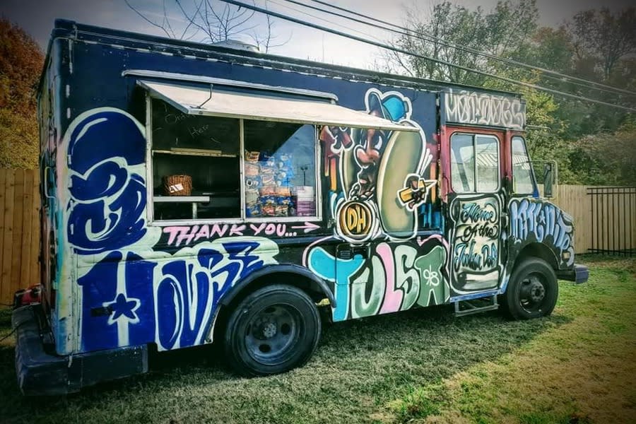 Exterior of DogHouse food truck in Tulsa, OK.