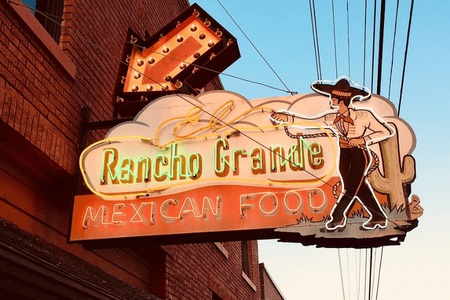 El Rancho Grande neon sign