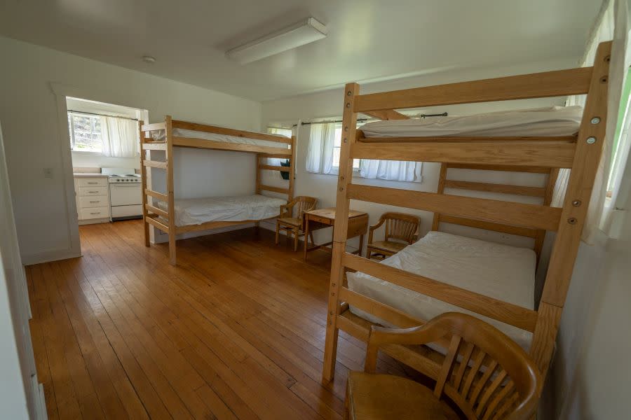 bunk bedroom Inside Payson Lakes Guard Station