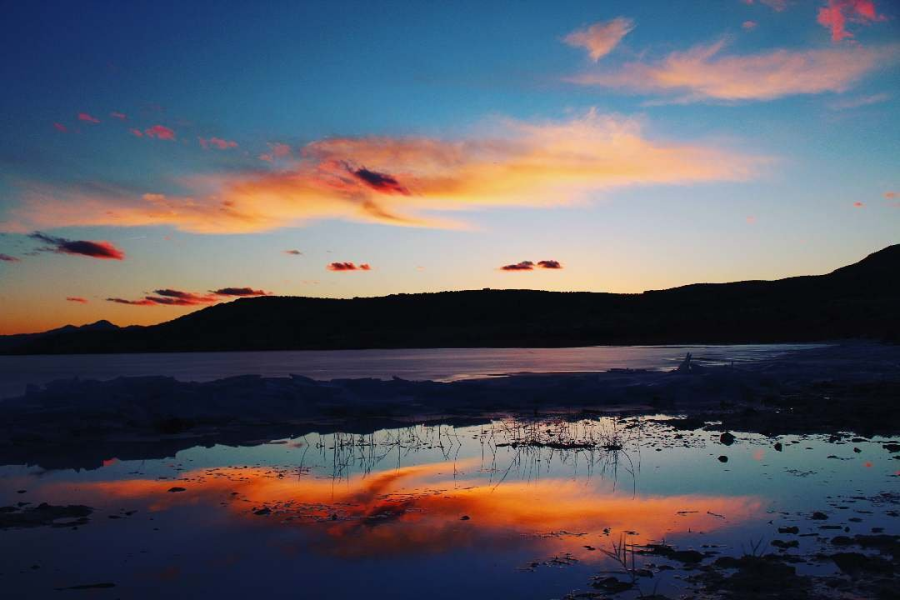 Utah Lake at sunset