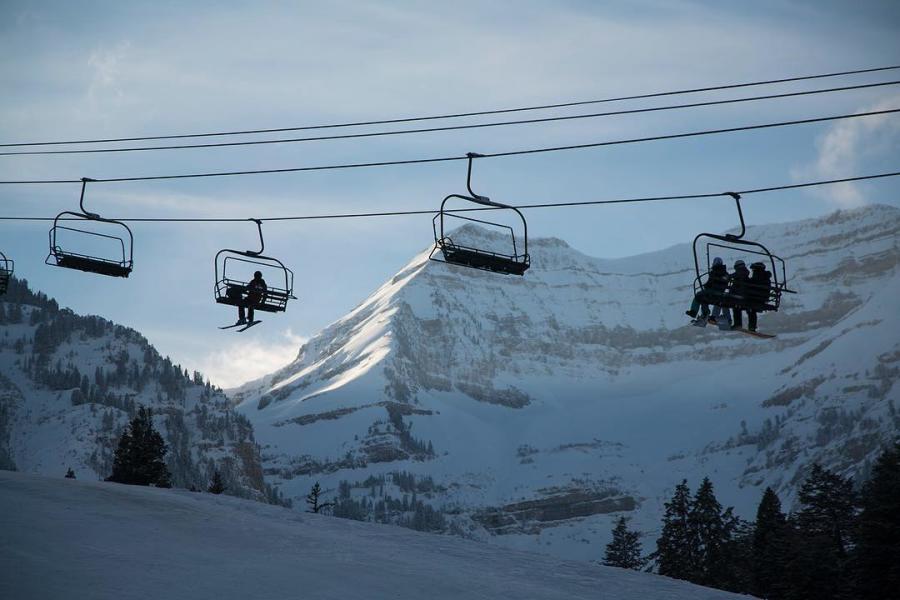 Sundance Mountain Resort Ski Lift Winter