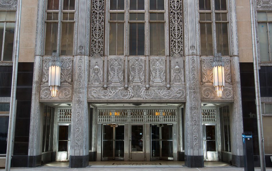 Front of the First National Center