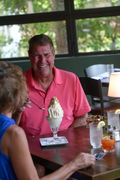 dining at the Knotty Barrel