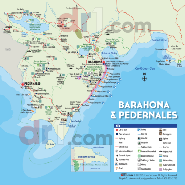 Barahona & Pederales Map