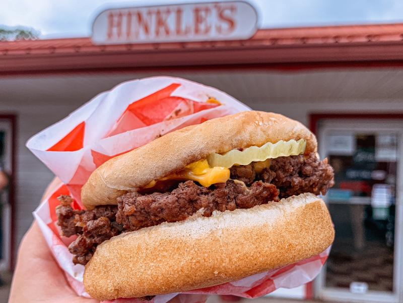 Double Hinkle with cheese from Hinkle's
