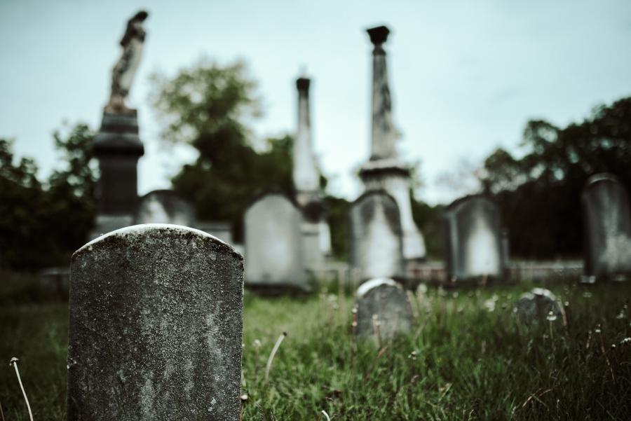 Graves at local cemetery