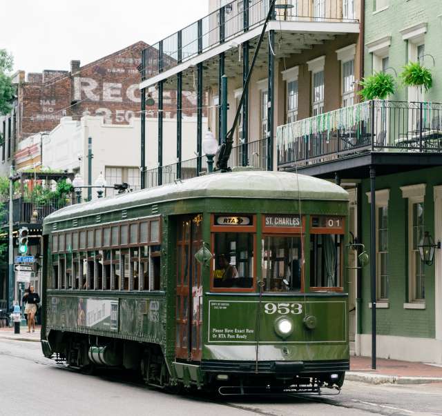 Streetcar downtown