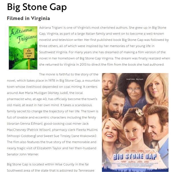 Film Big Stone Gap