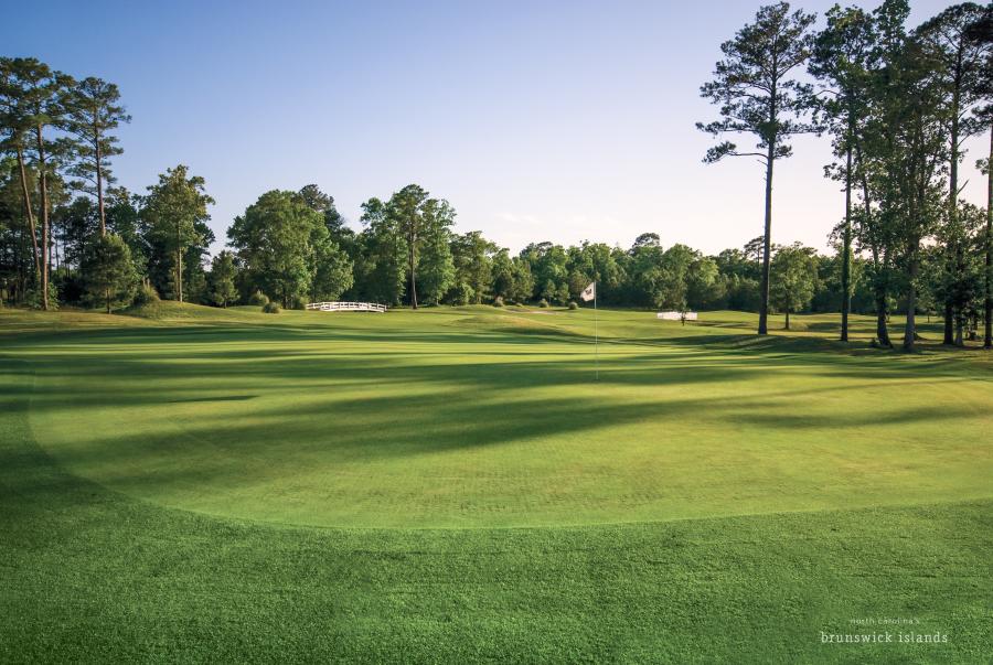 golf green at Brunswick Plantation