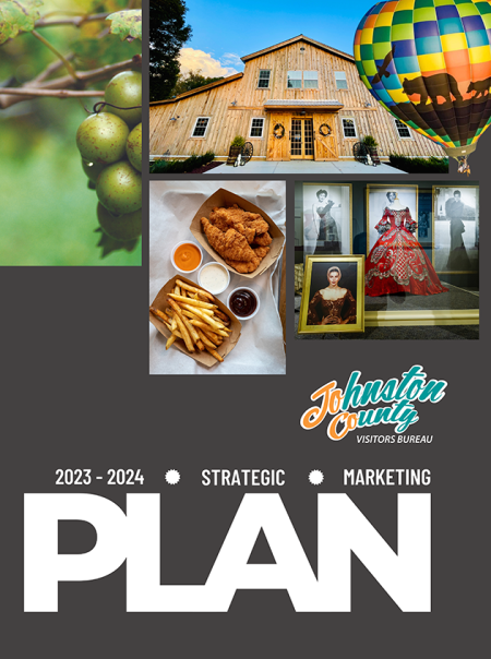 2023 Marketing Plan Cover for the Johnston County Visitors Bureau.