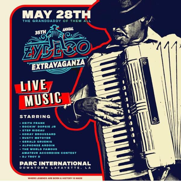Zydeco Extravaganza in Lafayette, LA May 27, 2024