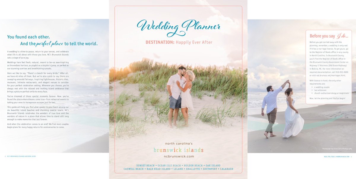 2025 Wedding Guide 3 page spread