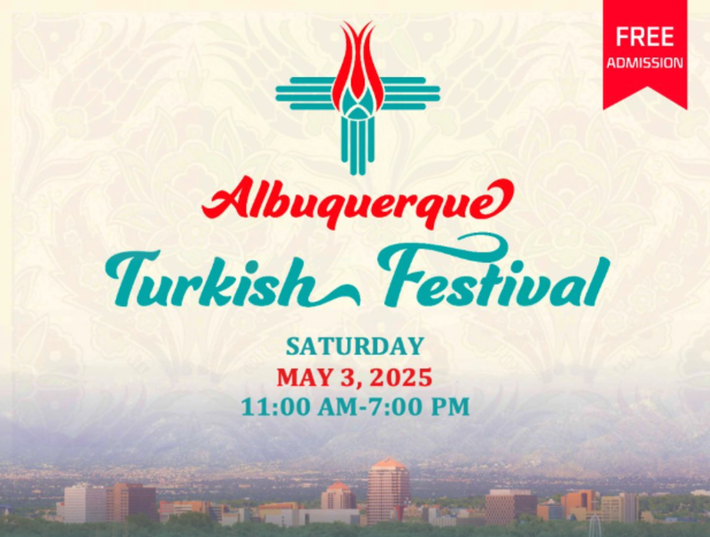 Flier promoting the Albuquerque Turkish Festival on May 3, 2025.