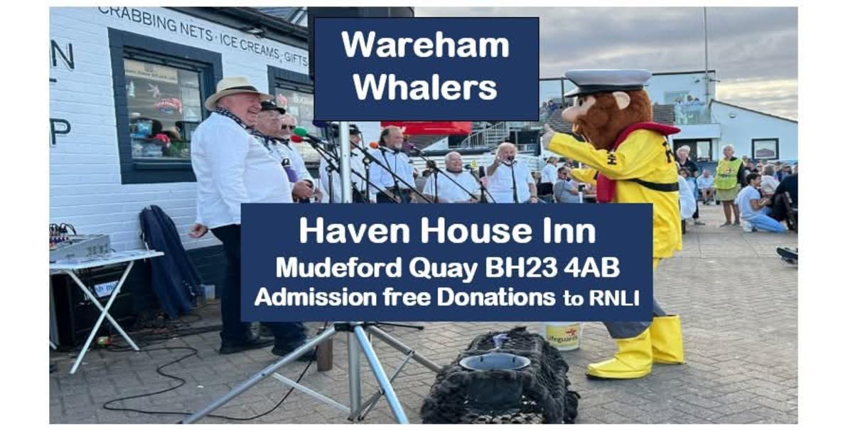 Wareham Whalers Singing Sea Shanty on Quay side
