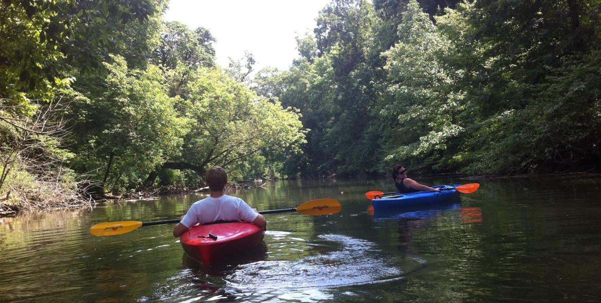 People Kayaking In Yellow Breeches In The Cumberland Valley