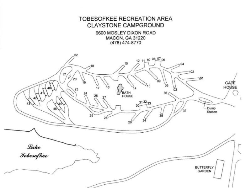 Map of Claystone Park in Macon, GA
