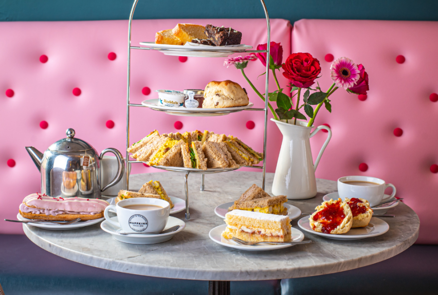 Huffkins afternoon tea