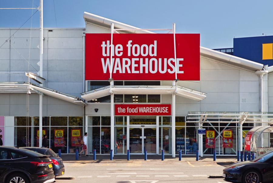 Front shot of Food Warehouse entrance