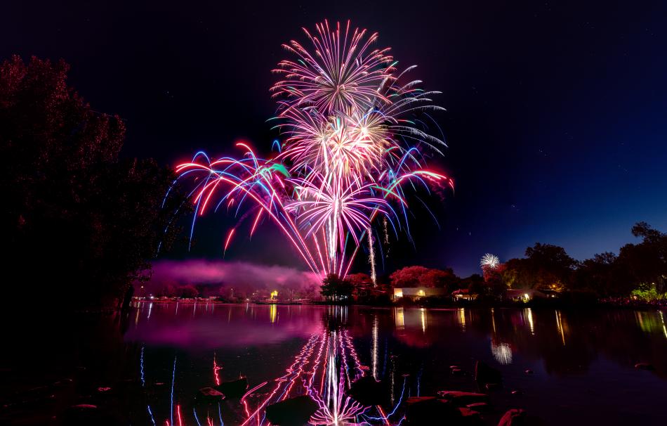 4th of July fireworks at City Park